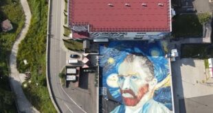 Самый большой в мире портрет Ван Гога нарисовали в горах Сочи на курорте «Роза Хутор»